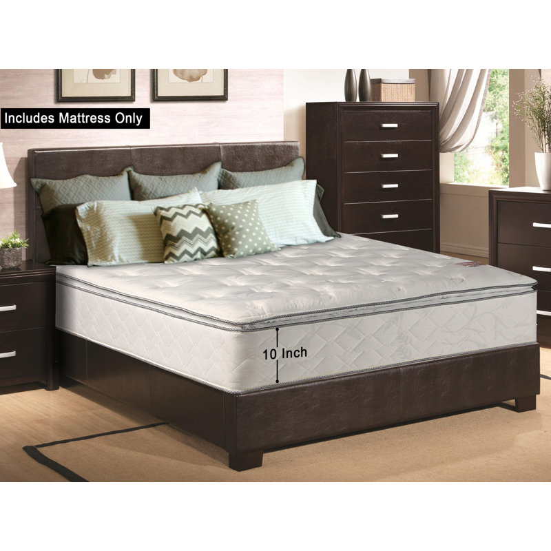 Apollonia 10" Medium Pillow Top Mattress And Box Spring Joss & Main